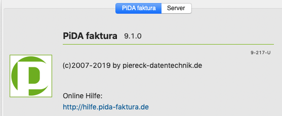 PiDA faktura 9.1 verfügbar
