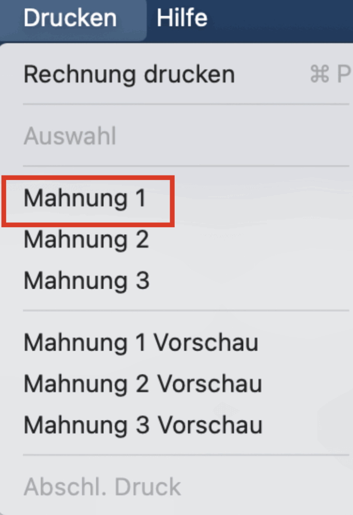 Druck der Mahnung1