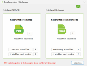 E-Rechnung schnell erstellen