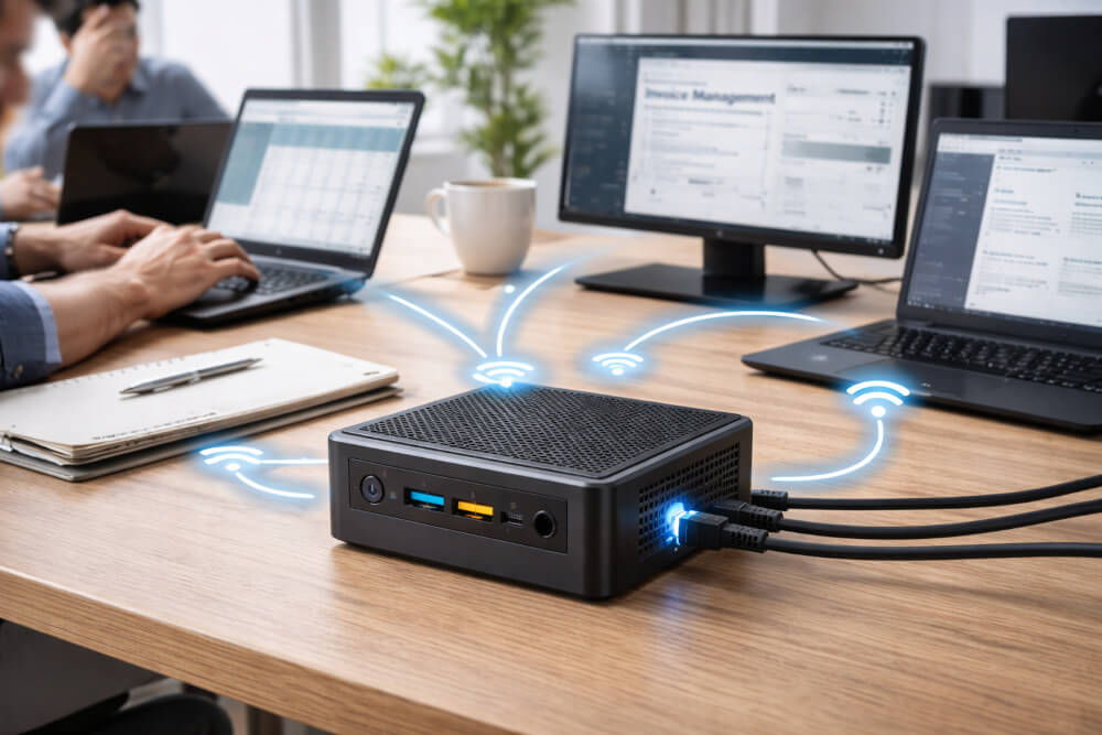 PiDA faktura Mini Server im Einsatz