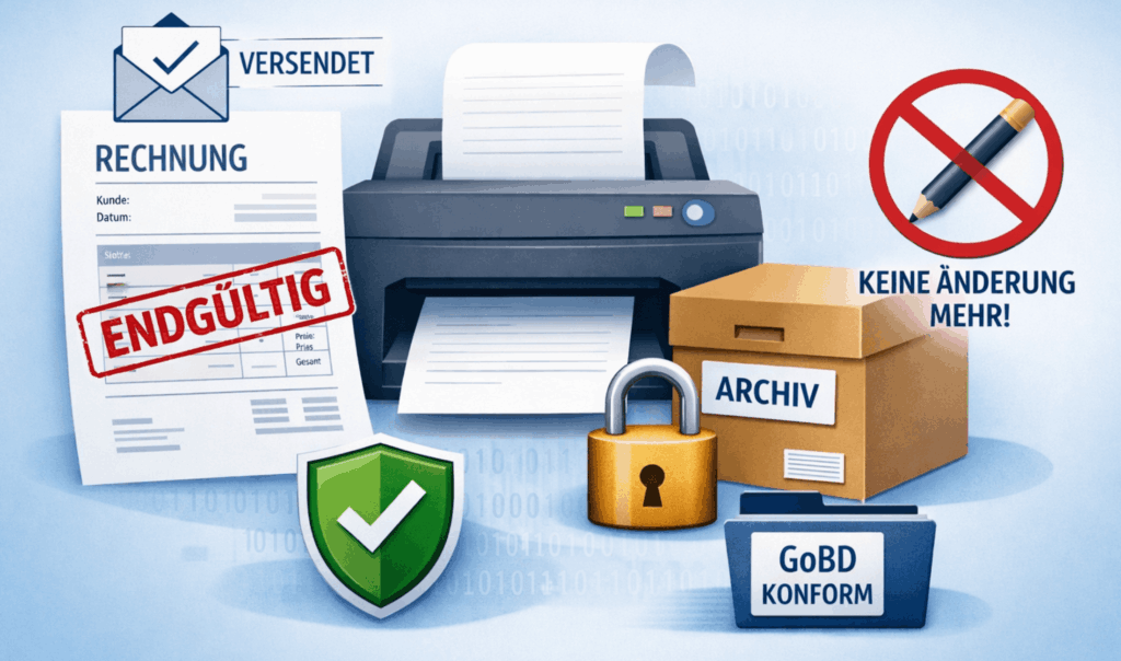 GoBD konformer abschließender Druck