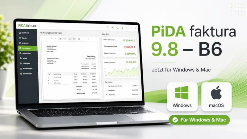 PiDA faktura Update B6