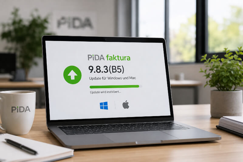 Update PiDA faktura 9.8.3 (B5)