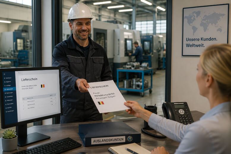 Lieferscheine für ausländische Kunden